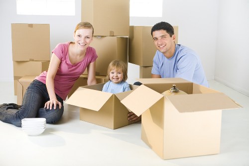 Furniture pick-up service for a West Kensington flat with bulky items ready for removal