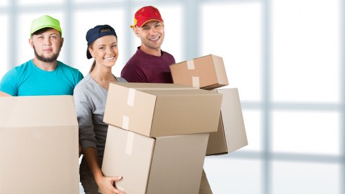 Moving boxes and home items with a local van service